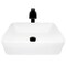 Novatto White Porcelain Vessel Sink with Matte Black Faucet, Drain and Sealer NSFC-01321136MB - alternate 3